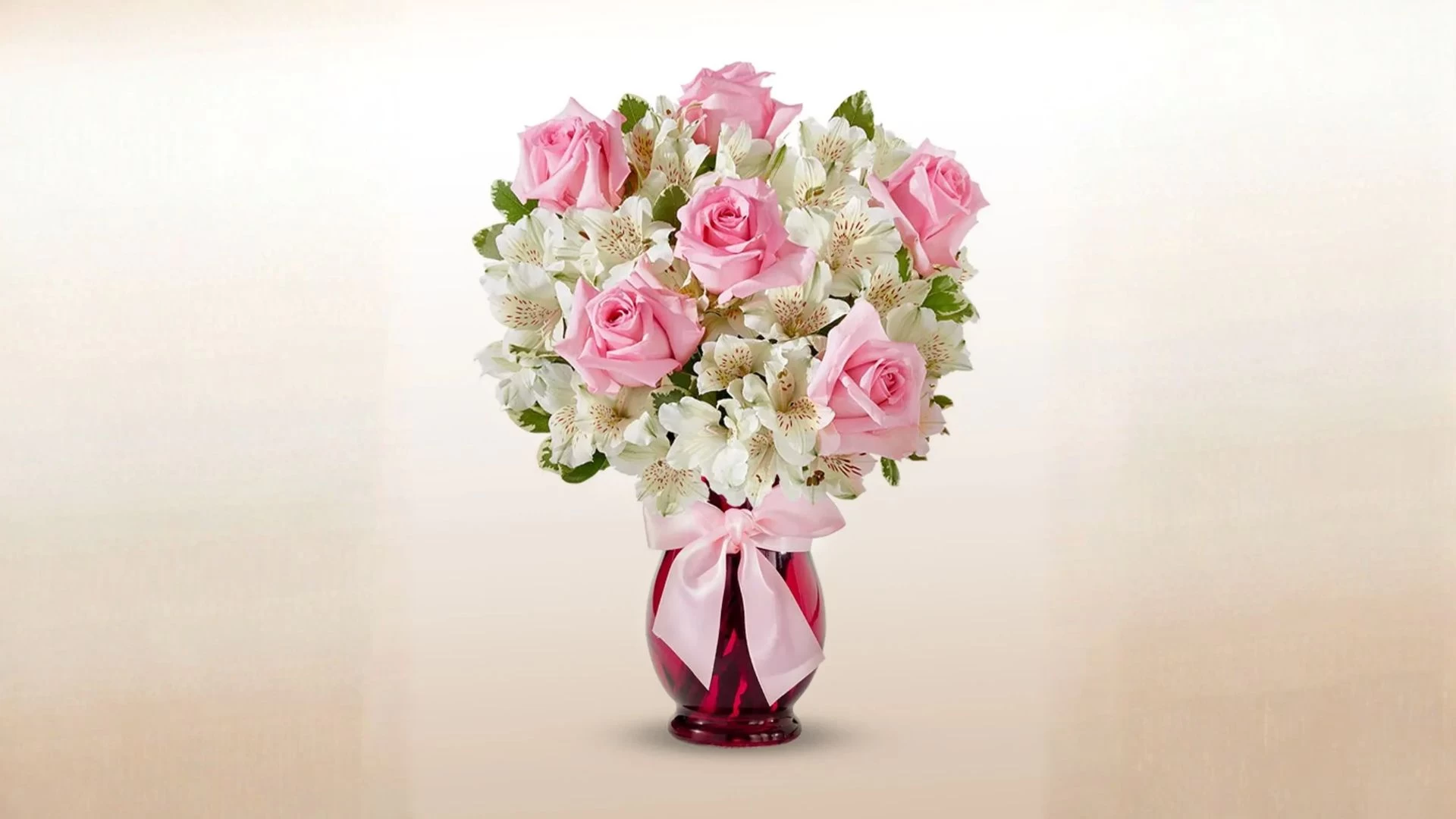 Rosas com Alstroemeria
