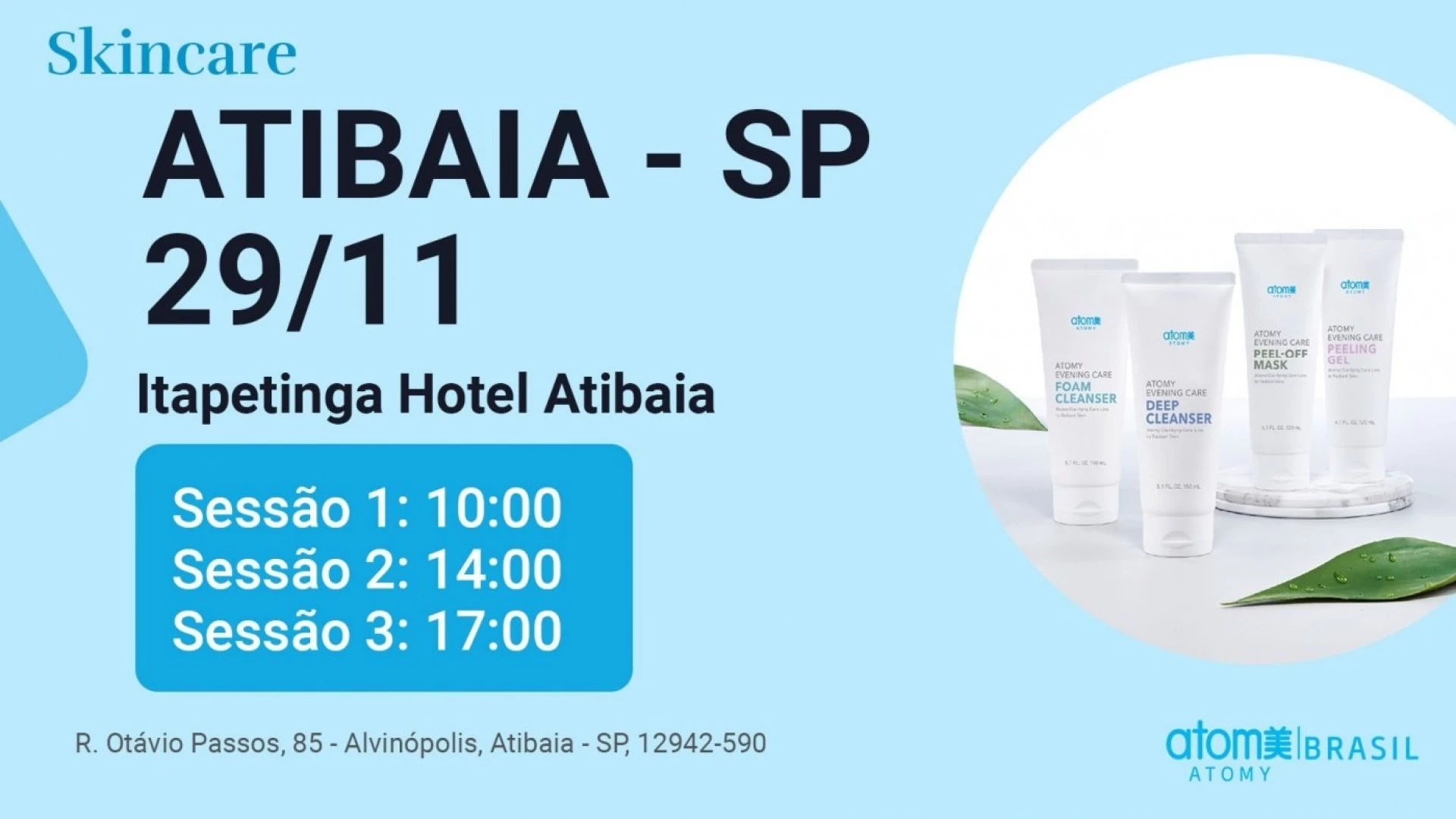 Skincare da Atomy em Atibaia